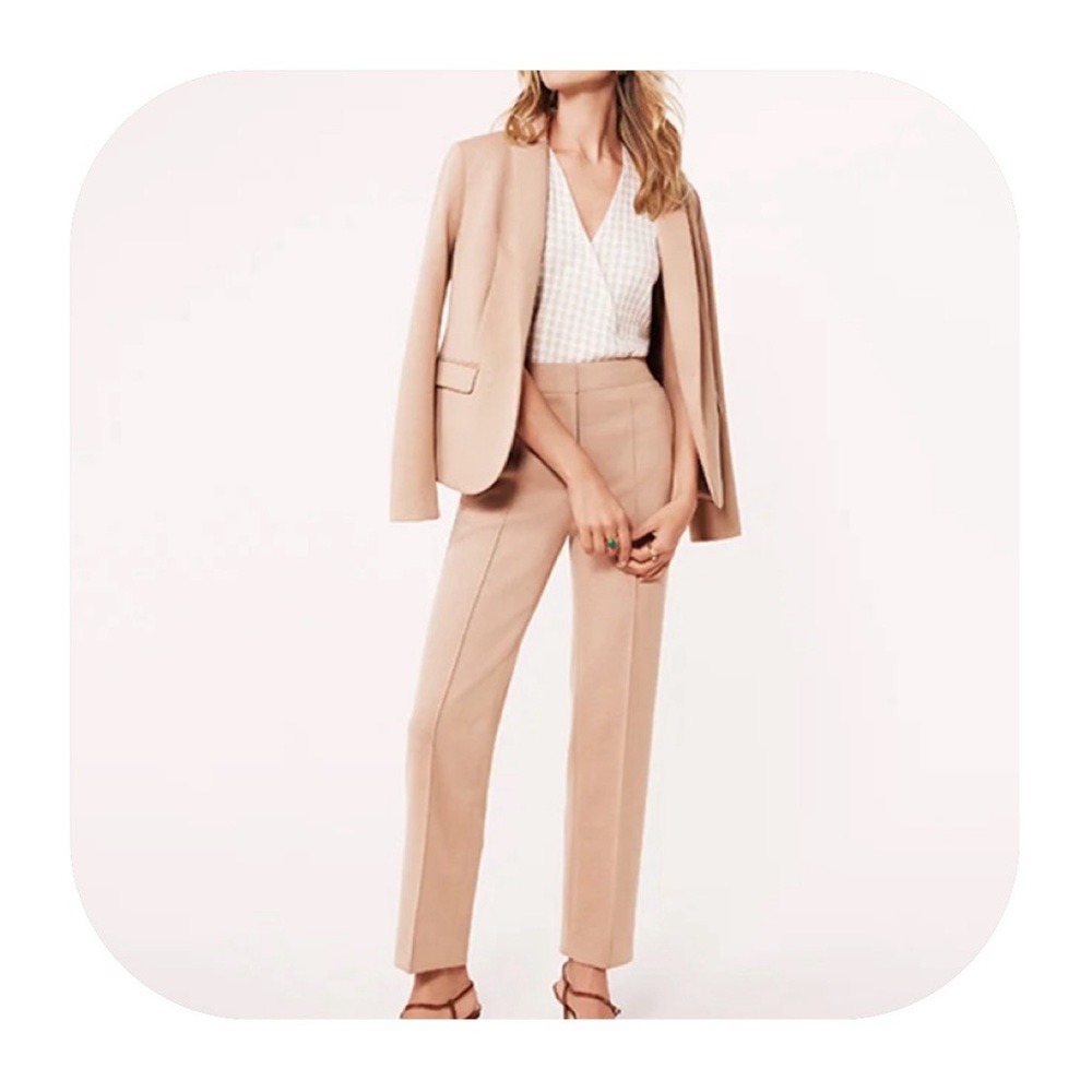Ann Taylor size 2 cream (khaki color) pants suit